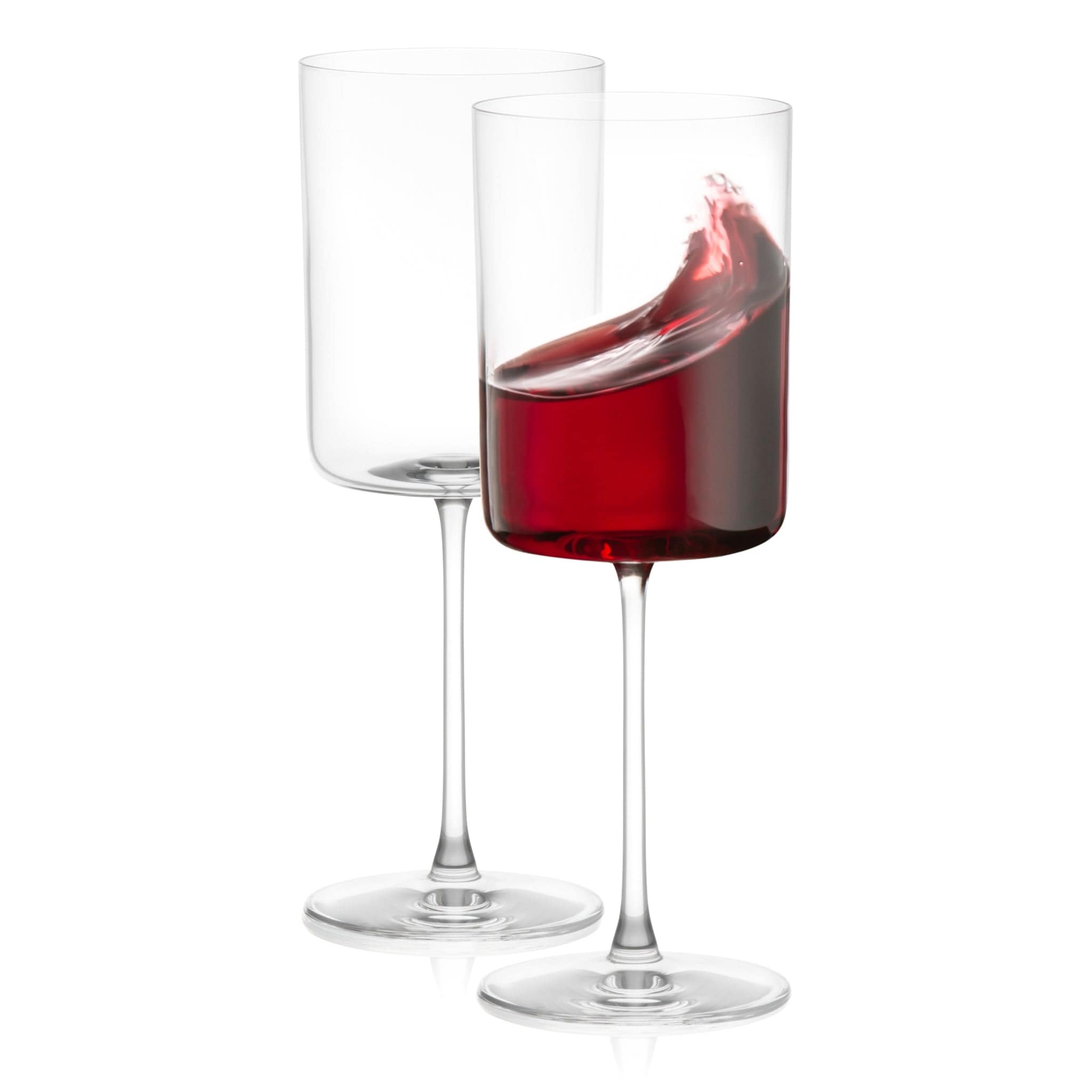 Joyjolt Claire Crystal Red Wine Glasses 14 Oz Set Of 2