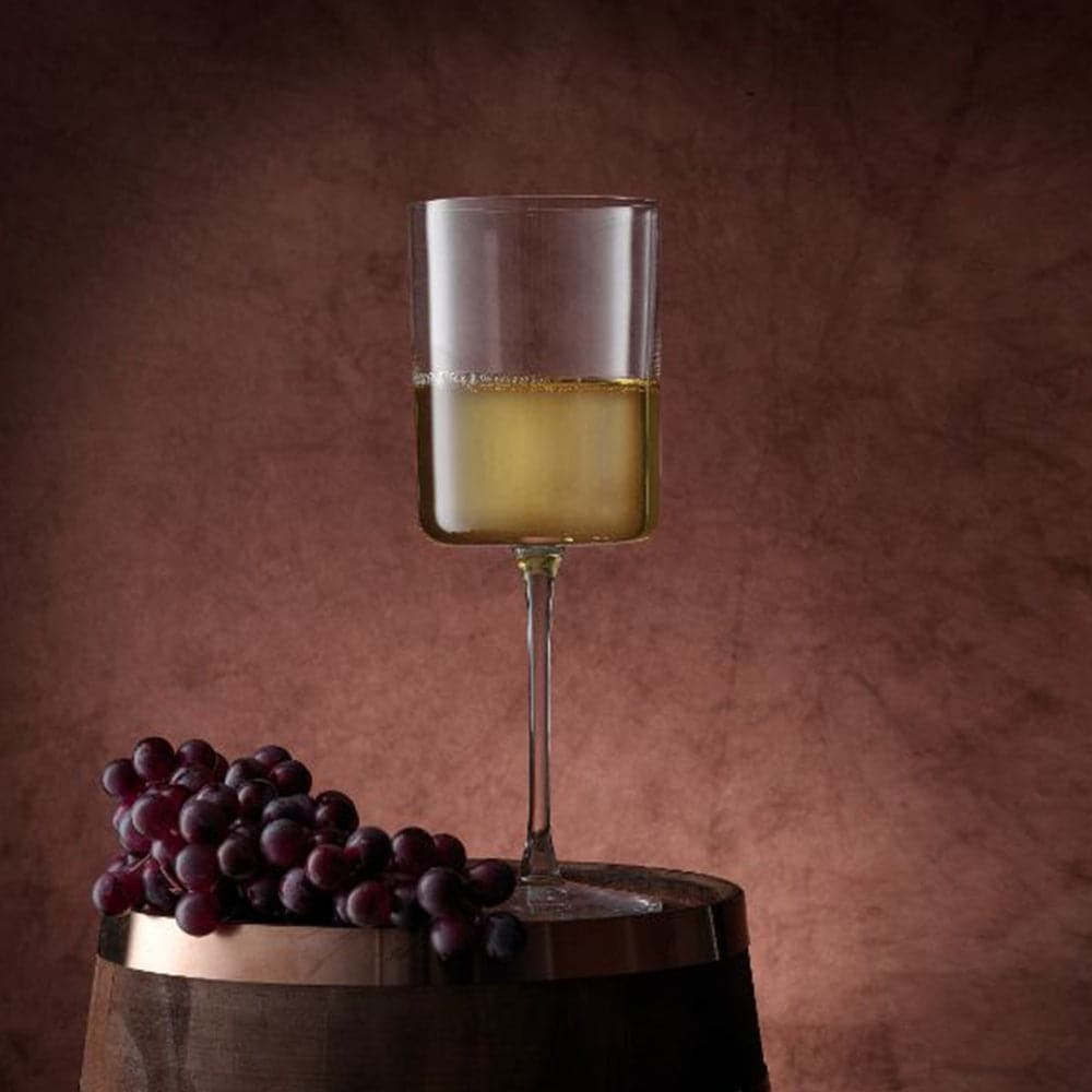 Joyjolt Claire Crystal White Wine Glasses 11.4 Oz Set Of 2