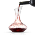 Joyjolt Cigno Hand Blown Non Leaded Crystal Wine Decanter 50.72 Ounce Red Wine Carafe
