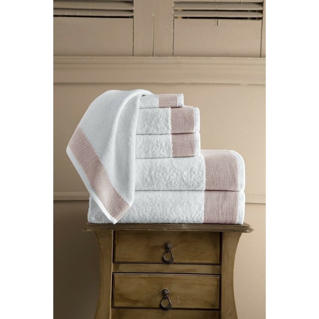 Joyce Turkish Combed Cotton 6 Piece Towel Set