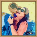 Joyful Coastal Embrace By Breanna Megan Studio Framed Canvas Wall Art