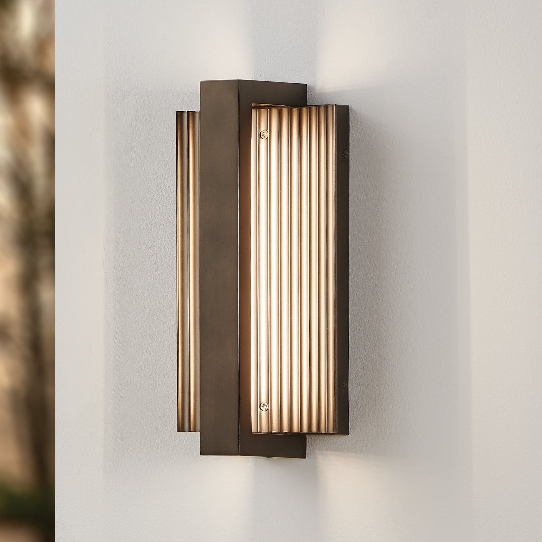 Jubilee 12 Inch Forged Bronze 5Cct Led Exterior Wall Sconce