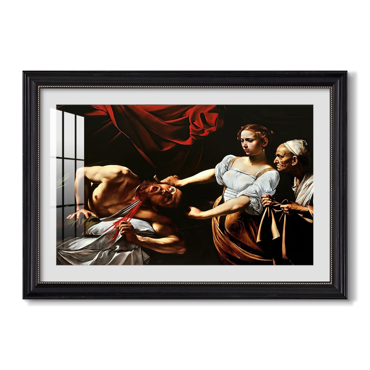 Judith Beheading Holofernes C 1599 Caravaggio Custom Framed Print