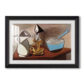 Jug Candle And Enamel Pan 1950 Pablo Picasso Custom Framed Print