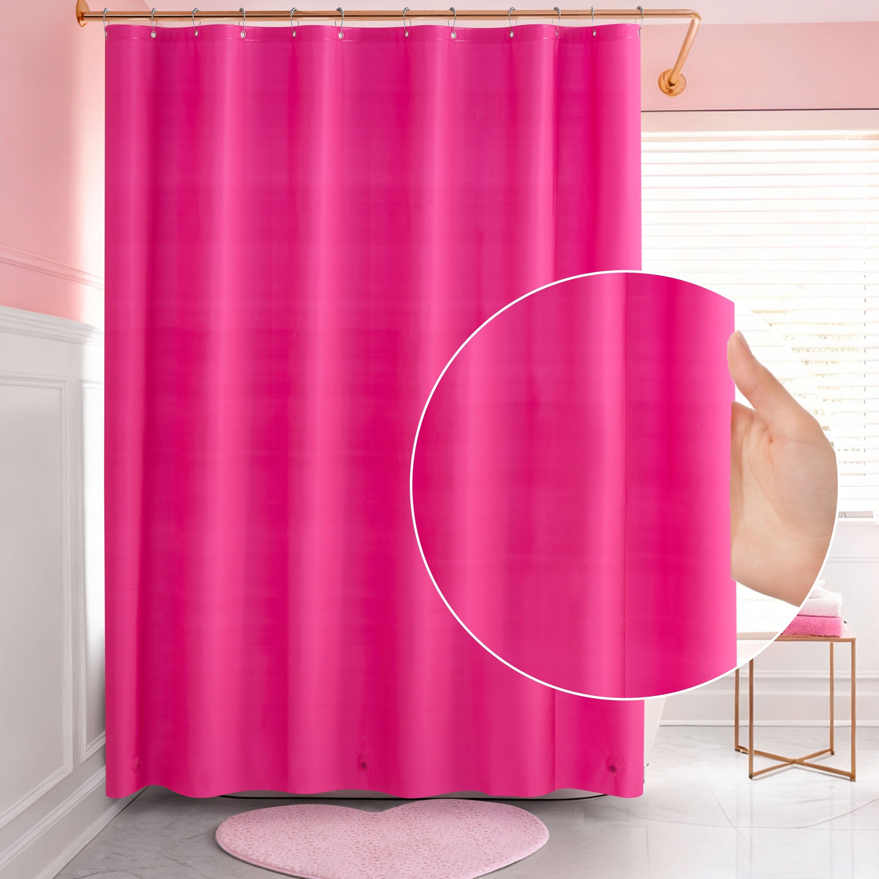 Juicy Couture 1 Piece Peva Shower Curtain