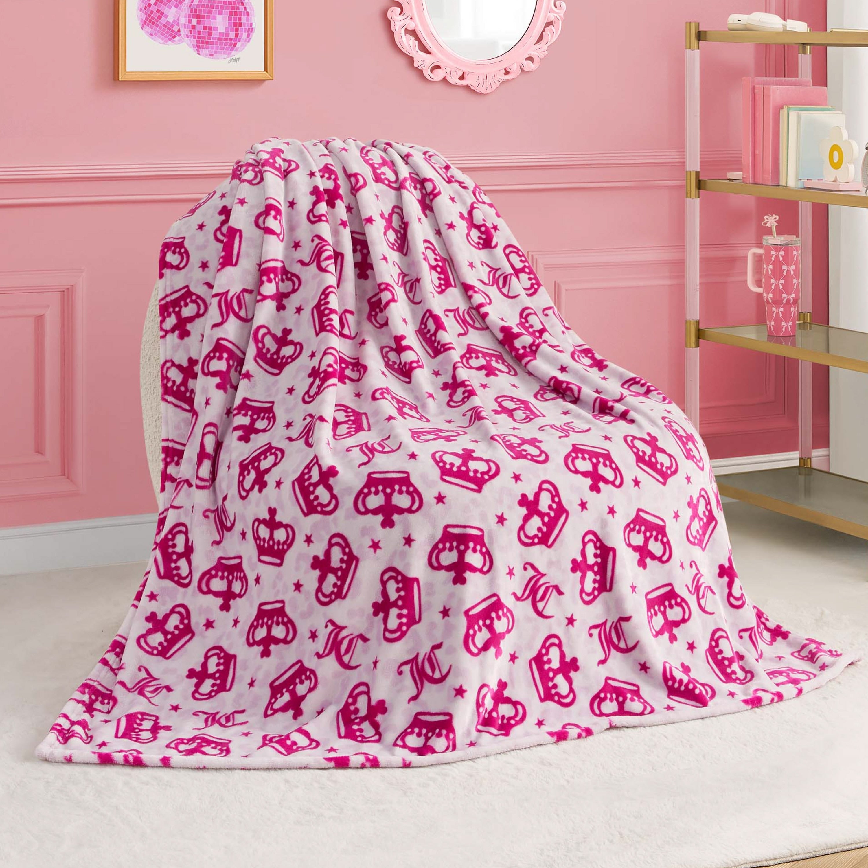 Juicy Couture 50 X70 Plush Kids Throw Blankets