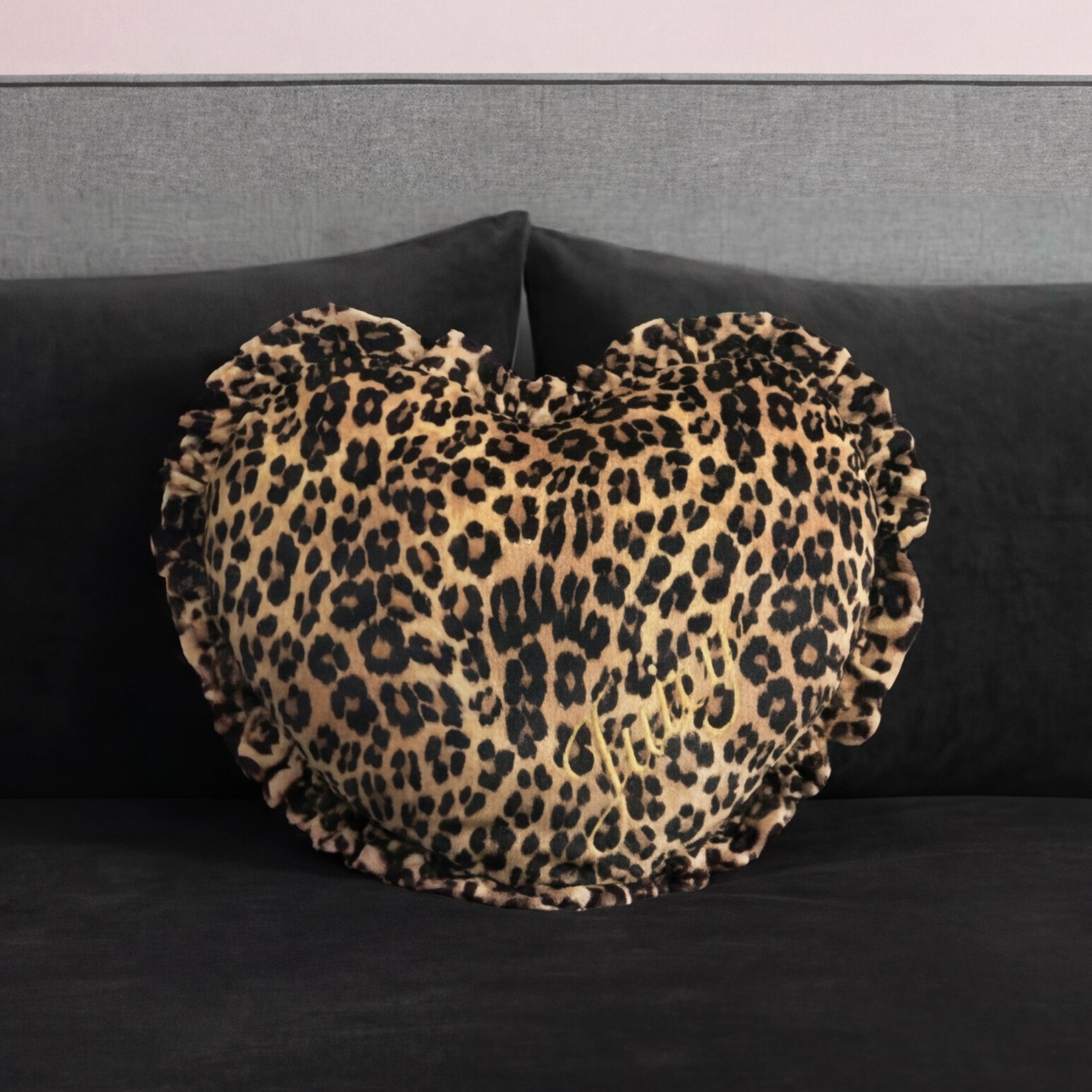 Juicy Couture Heart Shaped Pillow Decorative 1 Piece