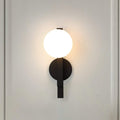 Julep 15 Inch 1 Light Matte Black Vanity Light With Opal Glass Shade