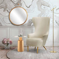 Julia Cream Wingback Velvet Chair