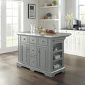 Julia Stainless Steel Top Kitchen Island 50 W X 32 D X 36 H