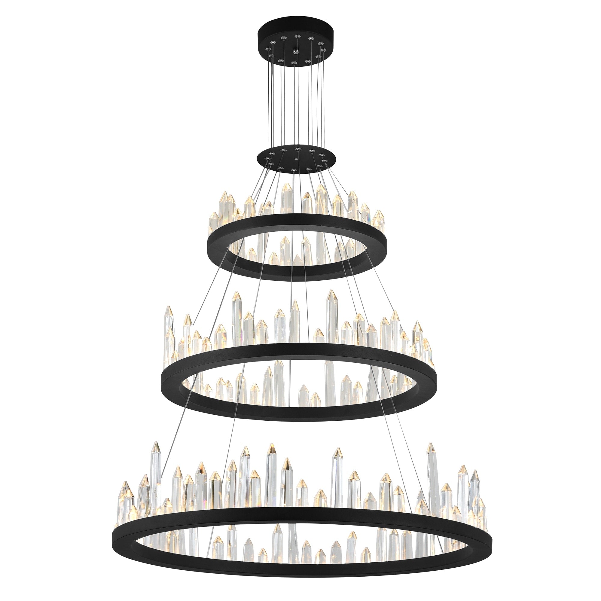 Juliette Led Chandelier With Black Finish