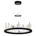 Strick Bolton Kraja Black Led Chandelier