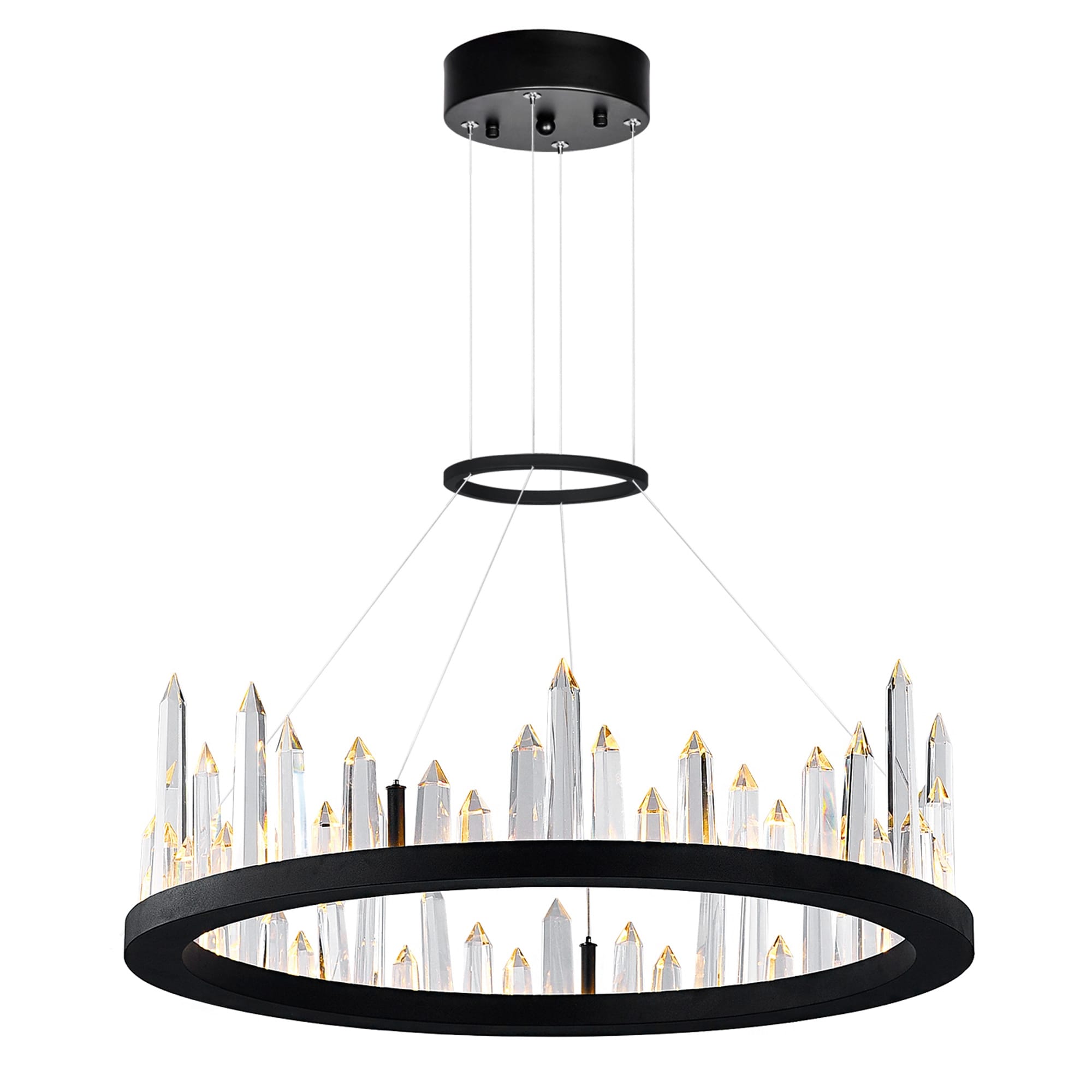 Strick Bolton Kraja Black Led Chandelier