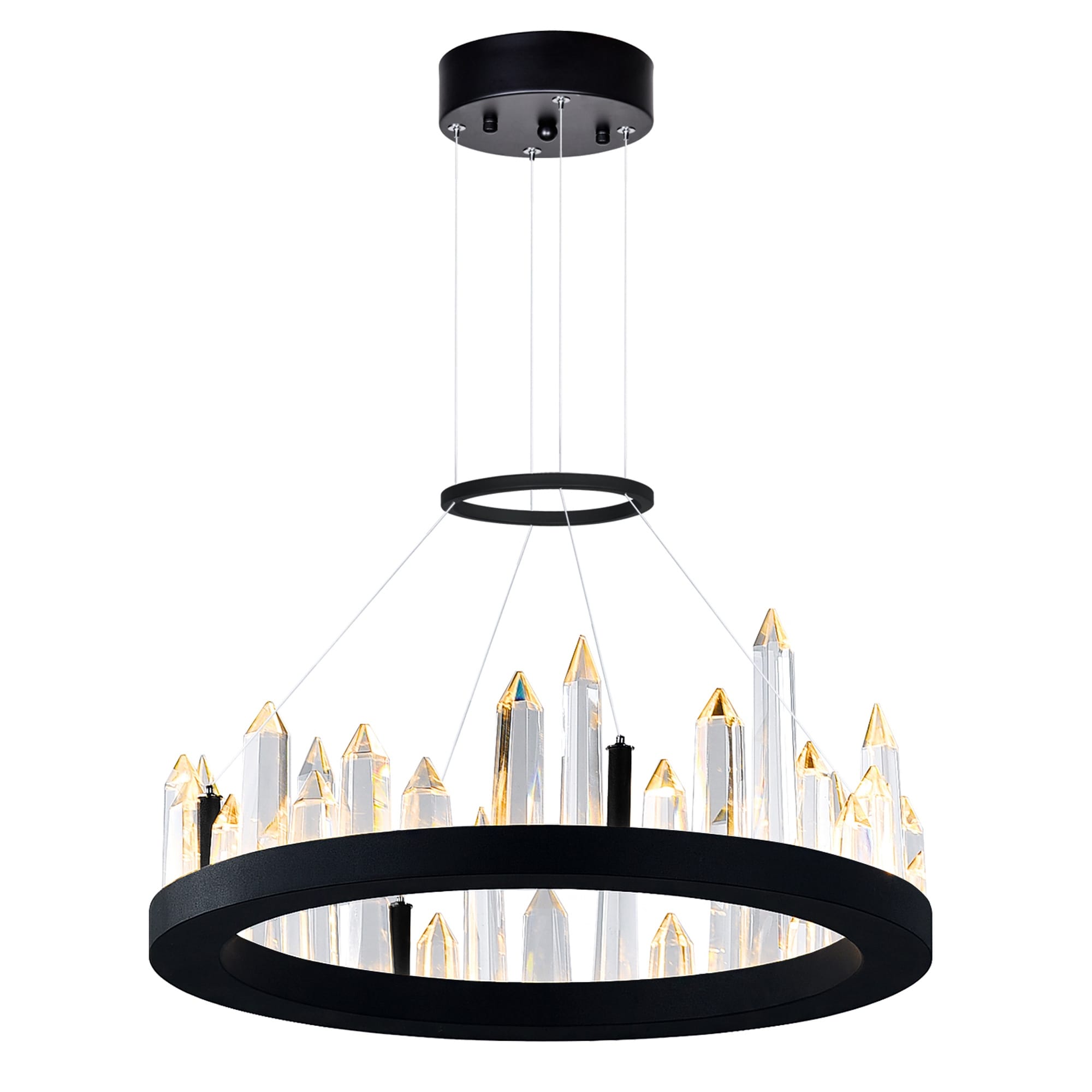 Juliette Led Chandelier With Black Finish