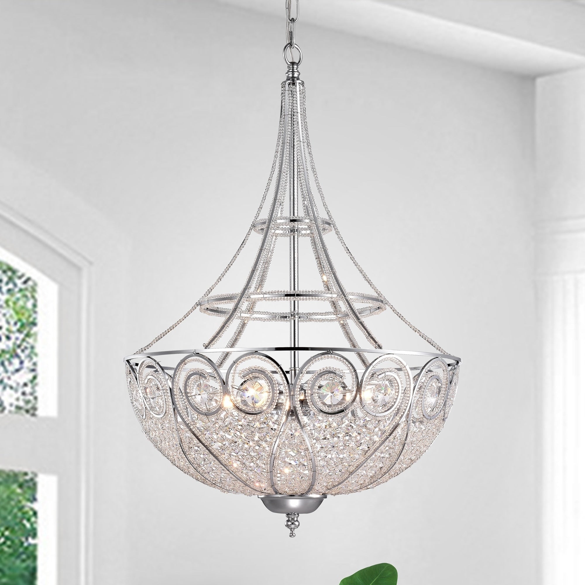 Julio 4 Light Crystal Chandelier