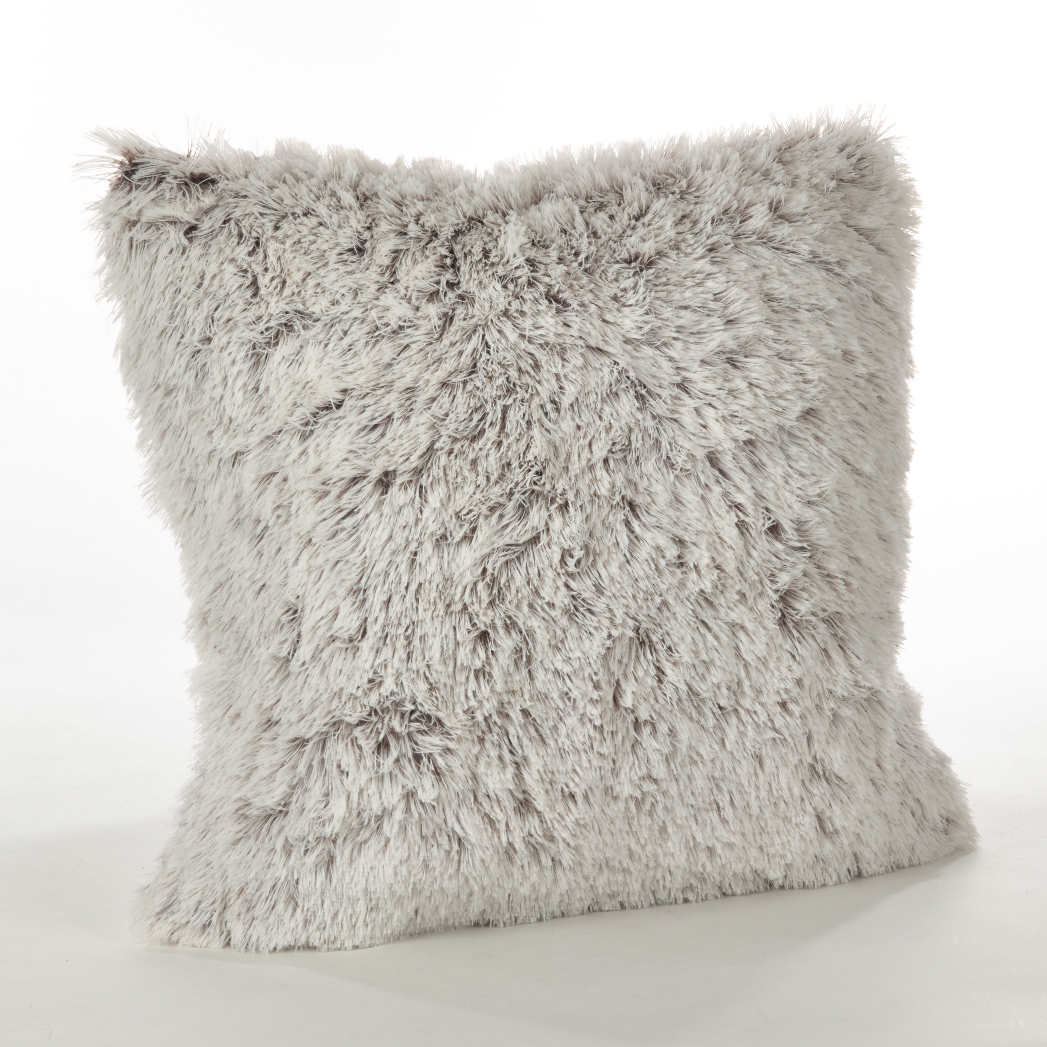 Juneau Collection Two Tone Faux Fur Down Filled Throw Pillow