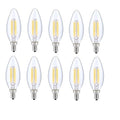 Juniper Supply Led E12 Candelabra Blunt Tip Light Bulbs 10 Pack 3000K 300 Cri80 6W