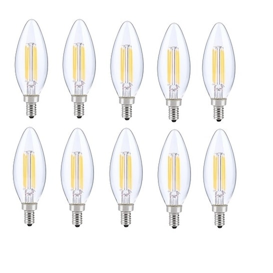 Juniper Supply Led E12 Candelabra Blunt Tip Light Bulbs 10 Pack 3000K 300 Cri80 6W