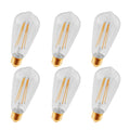 Juniper Supply Led St18 Light Bulbs 6 Pack 2200K 360 Cri80 3.5W