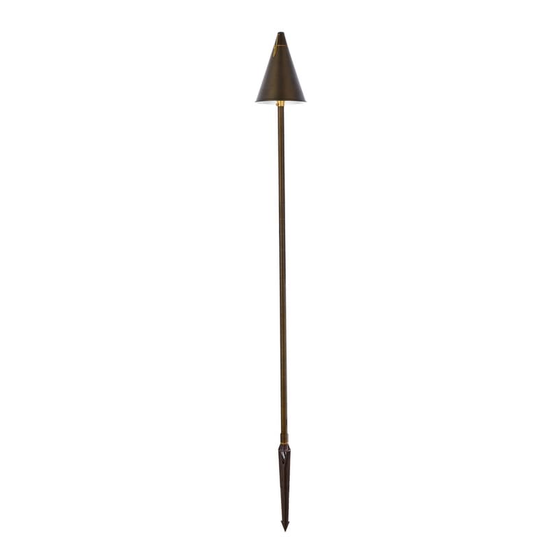 Juniper Torch Path Light D8 H61 In Antique Cast Brass Finish