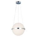 Justice Design Acryluxe Centric 15 Inch Polished Chrome Led Pendant With Opal Acrylic