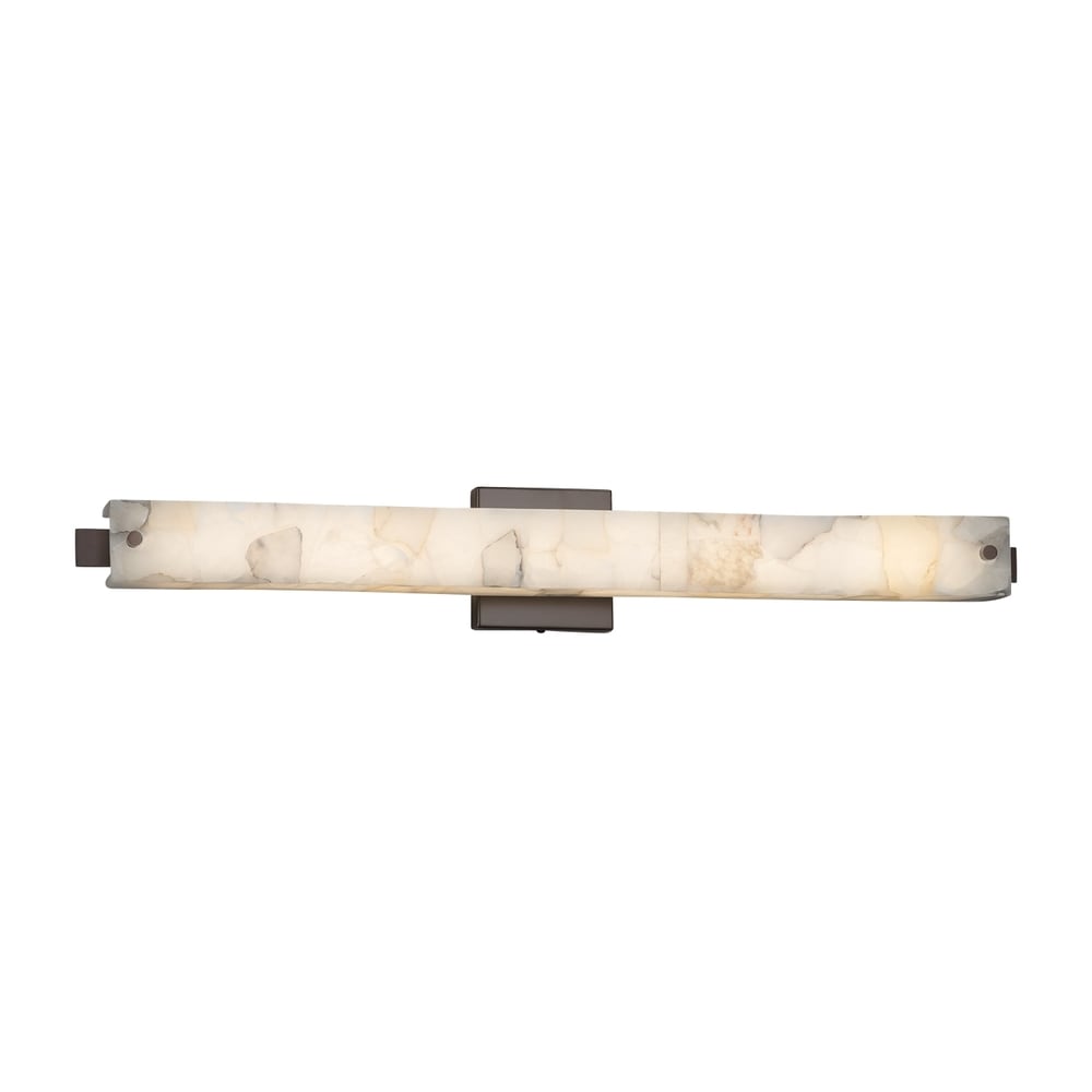 Justice Design Group Alabaster Rocks Edge 31 Inch Dark Bronze Ada Wall Bath Bar