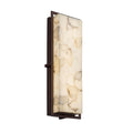 Justice Design Group Alabaster Rocks Avalon Dark Bronze Ada Large Outdoor Wall Sconce