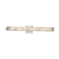 Justice Design Group Alabaster Rocks Edge 31 Inch Brushed Nickel Ada Wall Bath Bar