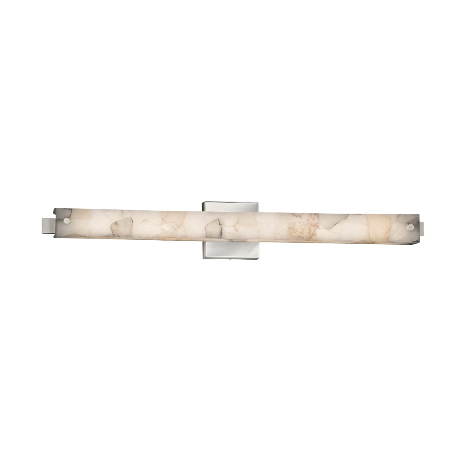 Justice Design Group Alabaster Rocks Edge 31 Inch Brushed Nickel Ada Wall Bath Bar