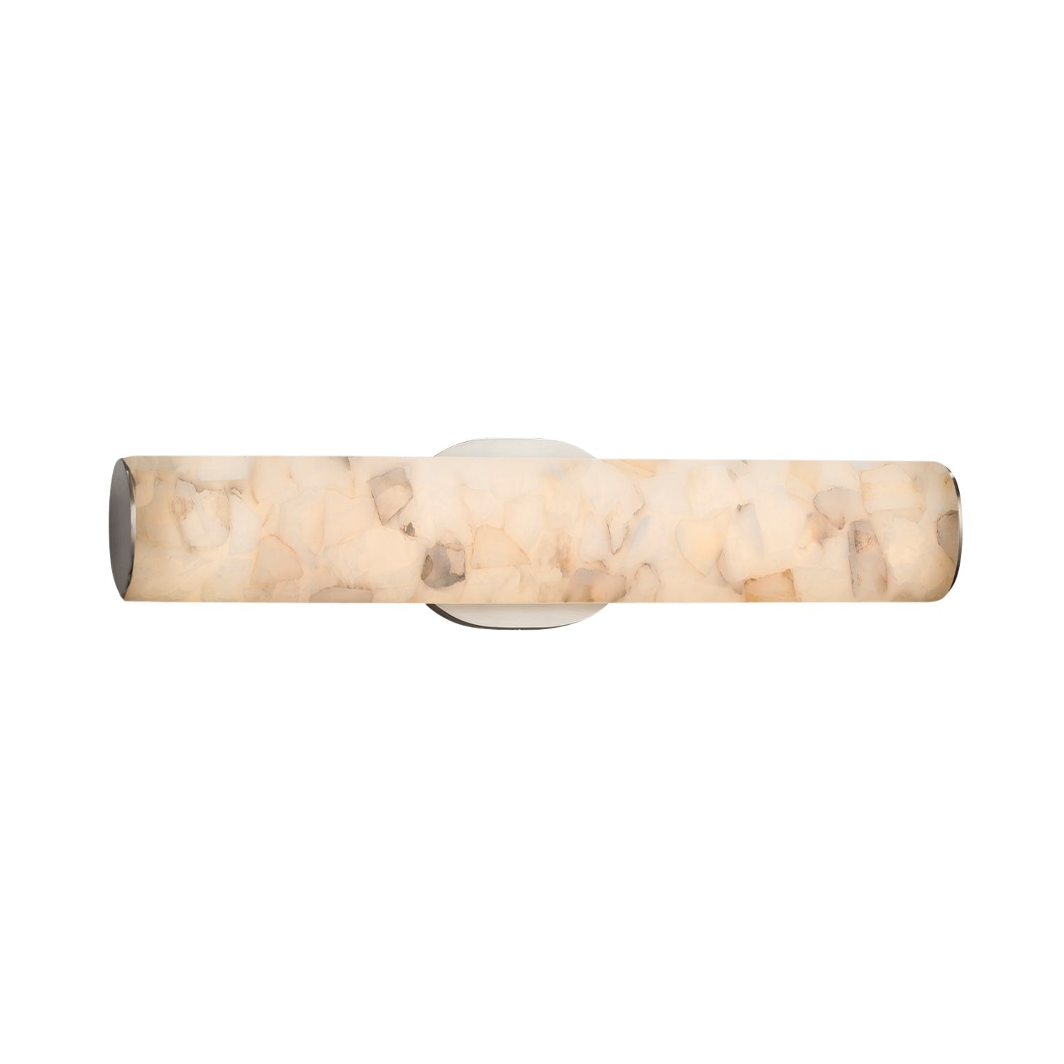 Justice Design Group Alabaster Rocks Eliptical Brushed Nickel Wall Bath Bar