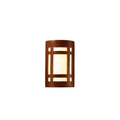 Justice Design Group Ambiance Ada Hammered Copper Large Craftsman Window Wall Sconce