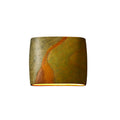 Justice Design Group Ambiance Ada Harvest Yellow Slate Wide Wall Sconce