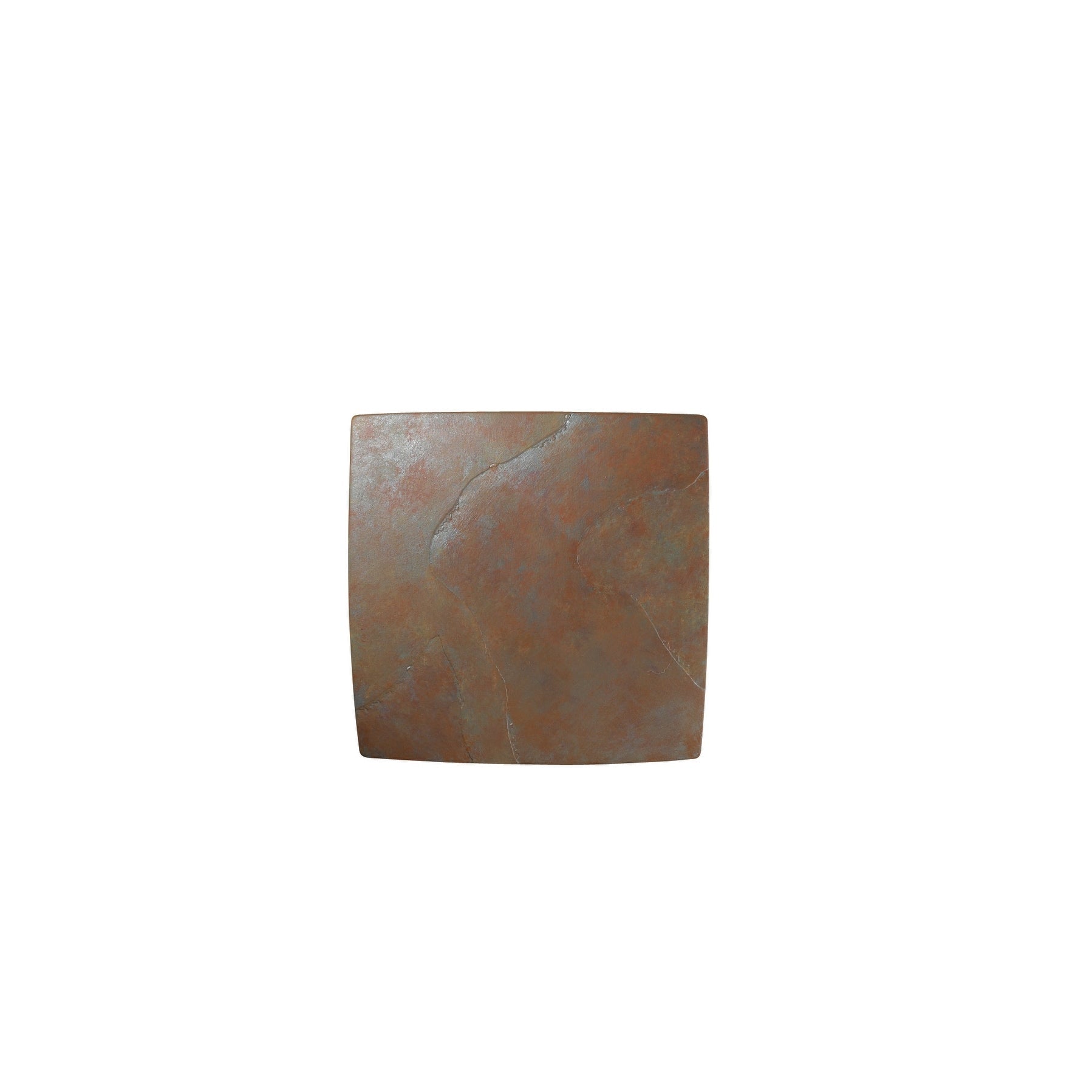 Justice Design Group Ambiance Ada Tierra Red Slate Square Wall Sconce