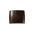 Justice Design Group Ambiance Ada Tierra Red Slate Wide Wall Sconce