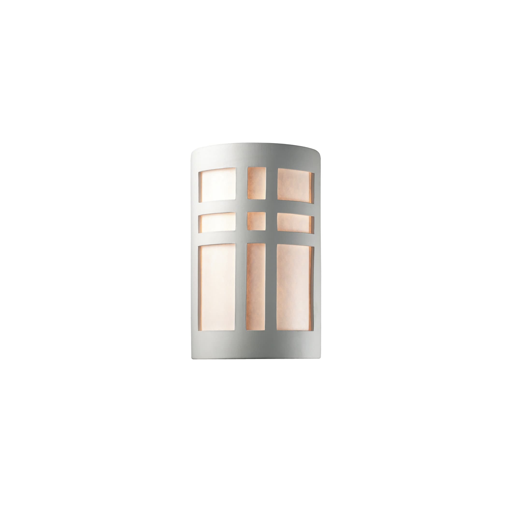 Justice Design Ambiance Bisque 13 Inch Outdoor Wall Sconce