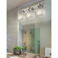 Justice Design Group Clouds Argyle 3 Light Brushed Nickel Bath Bar Clouds Oval Shade
