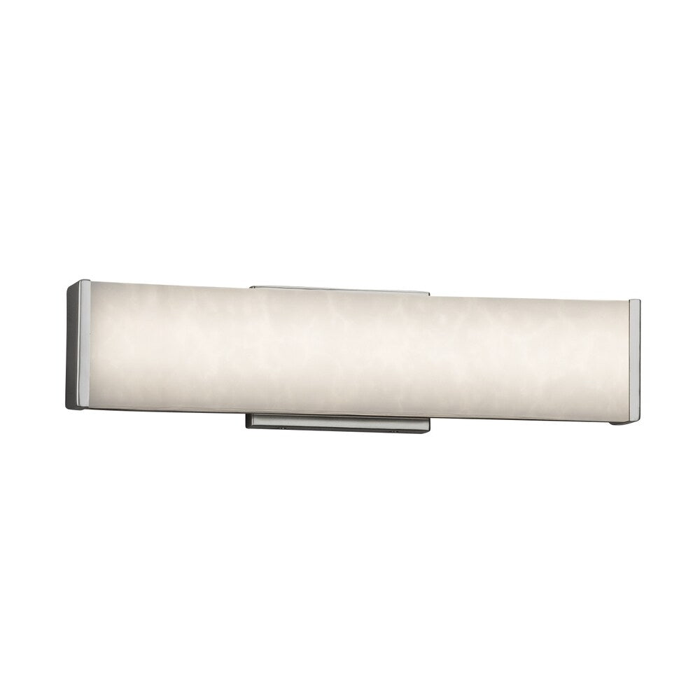 Justice Design Group Clouds Latitude 19 Inch Brushed Nickel Ada Led Wall Bath Bar