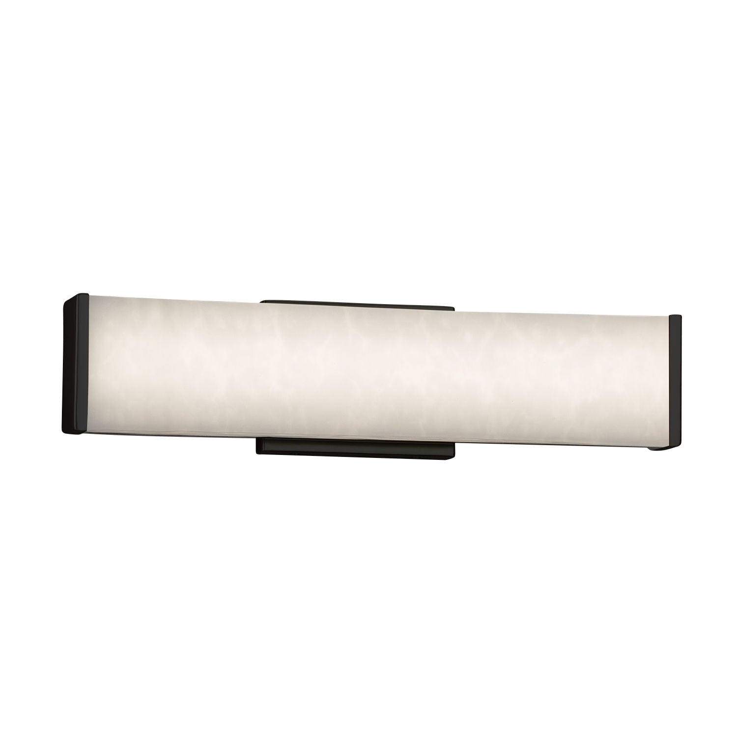 Justice Design Group Clouds Latitude 19 Inch Matte Black Ada Led Wall Bath Bar