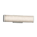 Justice Design Group Clouds Latitude 19 Inch Polished Chrome Ada Led Wall Bath Bar