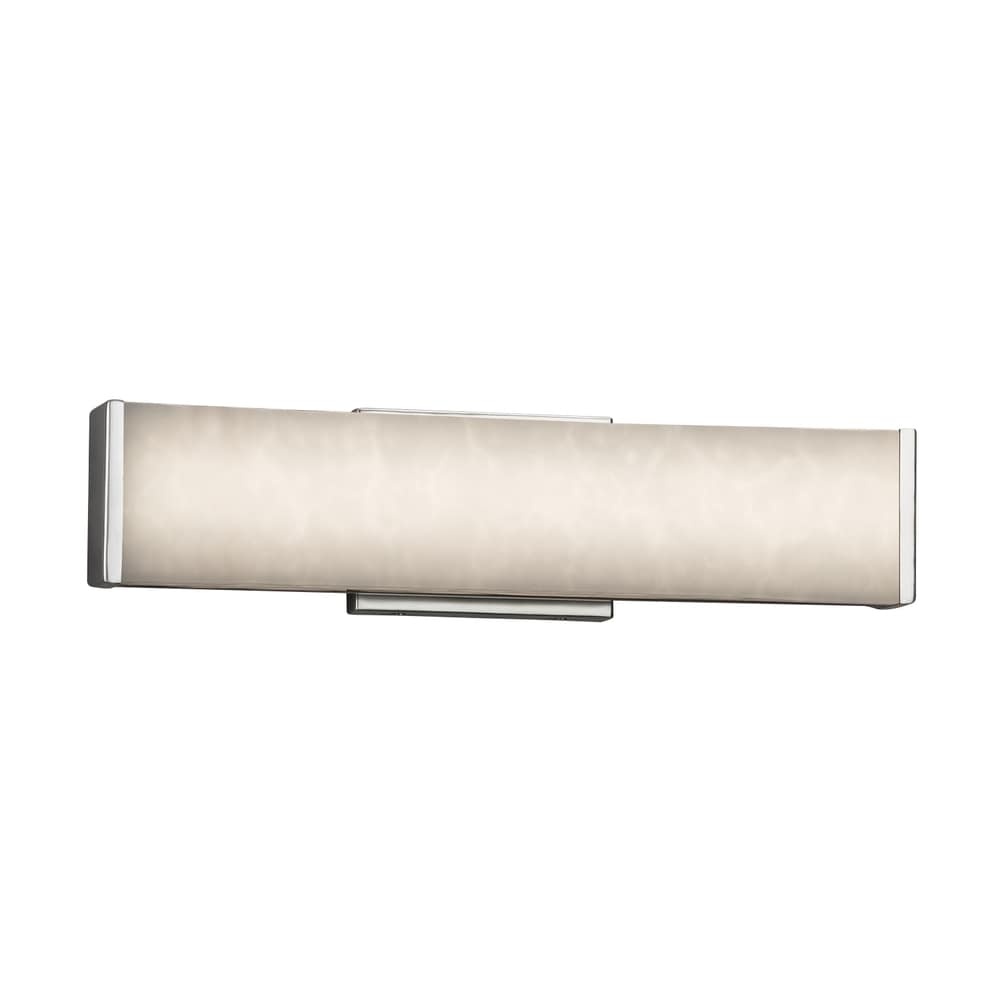 Justice Design Group Clouds Latitude 19 Inch Polished Chrome Ada Led Wall Bath Bar