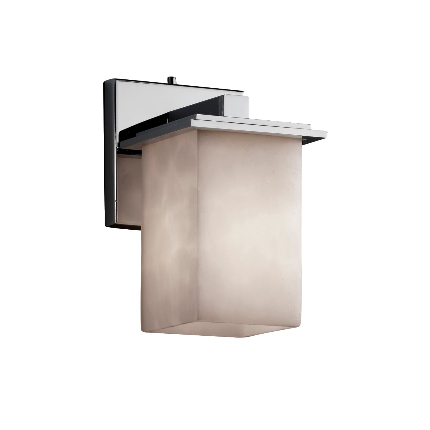 Justice Design Clouds Montana Polished Chrome Wall Sconce