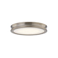 Justice Design Fusion Bevel 12 Inch Led Flush Mount With Opal Glass Shade