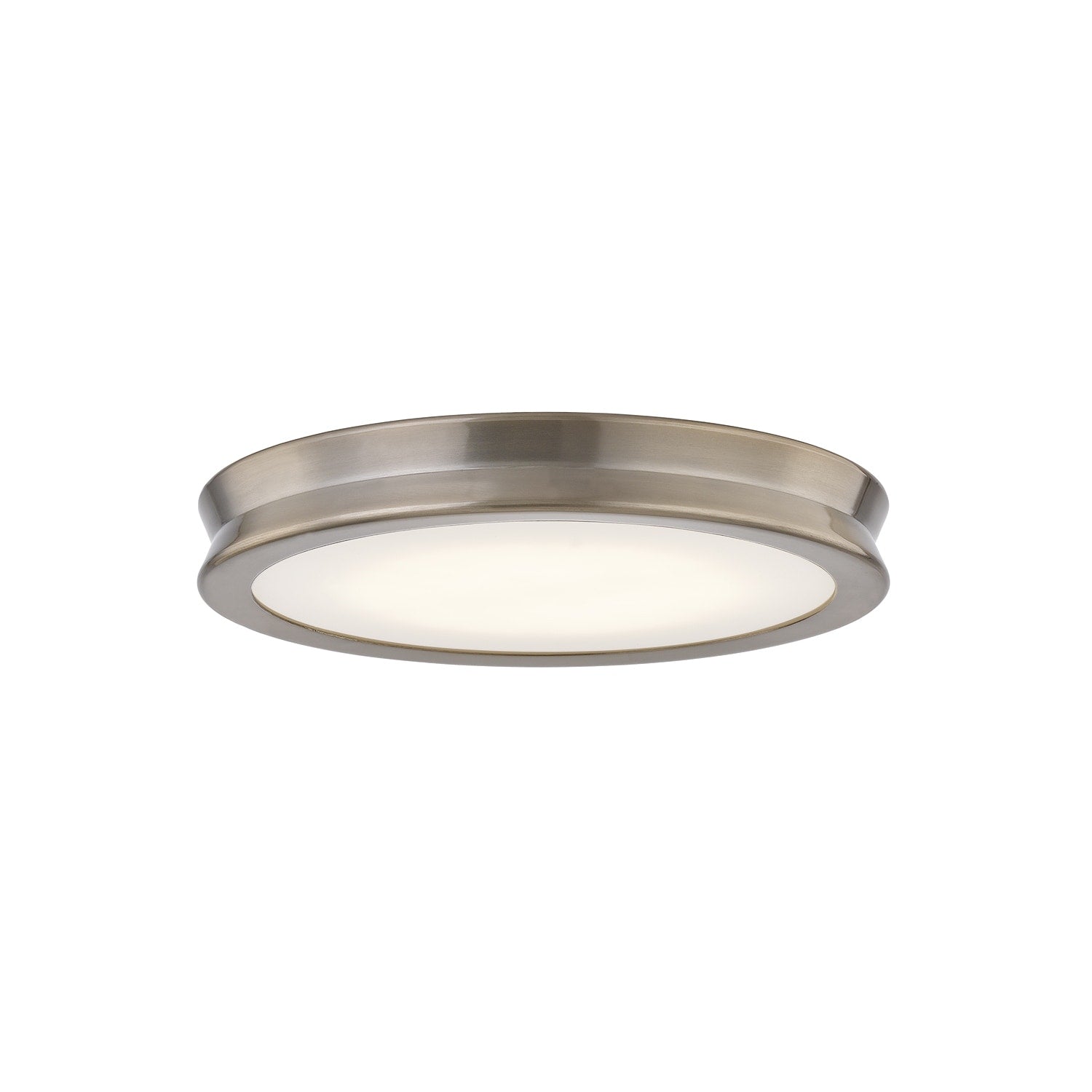 Justice Design Fusion Bevel 12 Inch Led Flush Mount With Opal Glass Shade