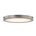 Justice Design Fusion Bevel 16 Inch Led Flush Mount With Opal Glass Shade