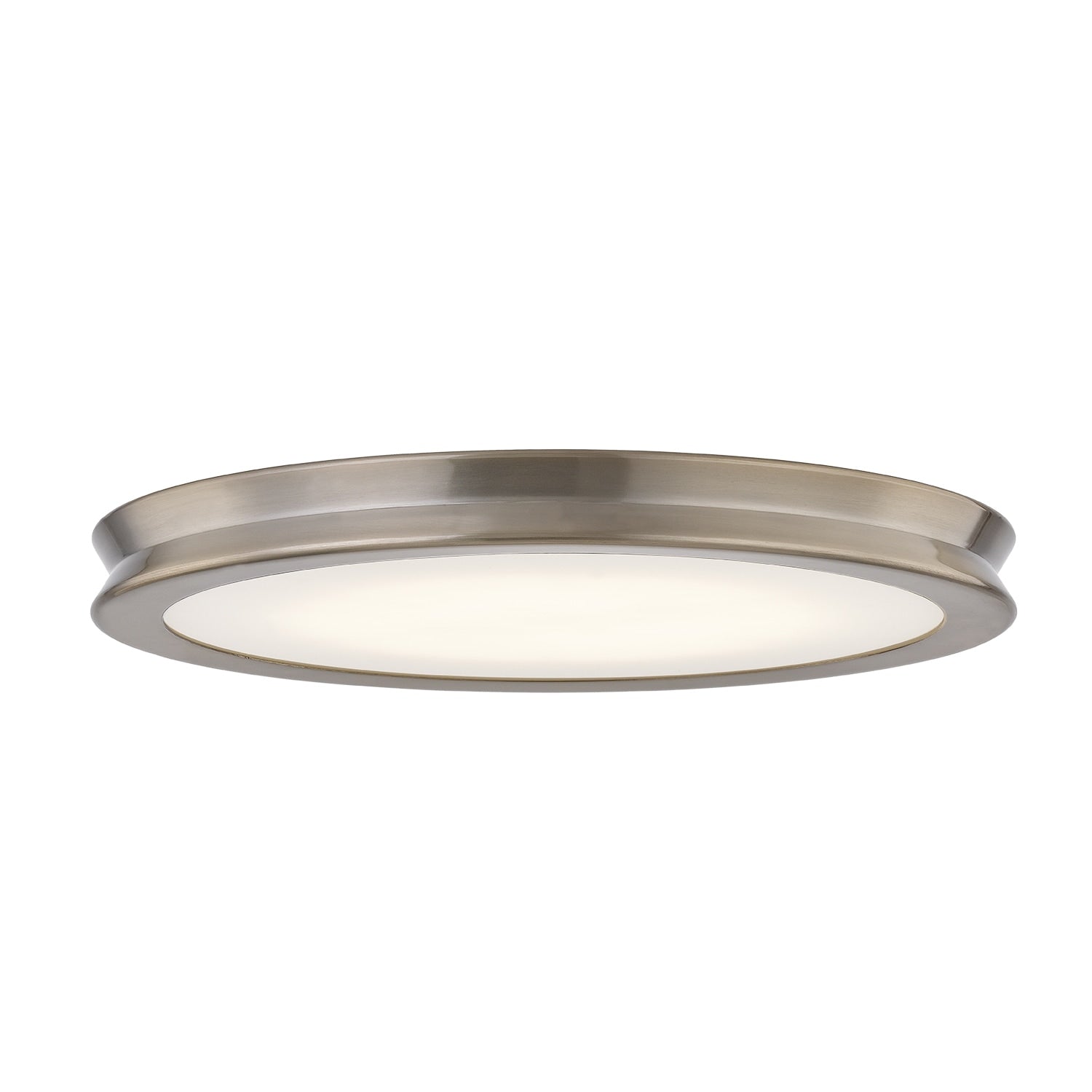 Justice Design Fusion Bevel 16 Inch Led Flush Mount With Opal Glass Shade