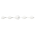 Justice Design Fusion Centric 5 Light Bath Bar With Opal Glass Shade