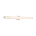 Justice Design Group Fusion Edge 31 Inch Brushed Nickel Ada Led Wall Bath Bar Opal Shade