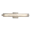 Justice Design Group Fusion Edge 23 Inch Brushed Nickel Ada Led Wall Bath Bar Mercury Shade