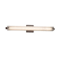 Justice Design Group Fusion Edge 31 Inch Dark Bronze Ada Led Wall Bath Bar Weave Shade