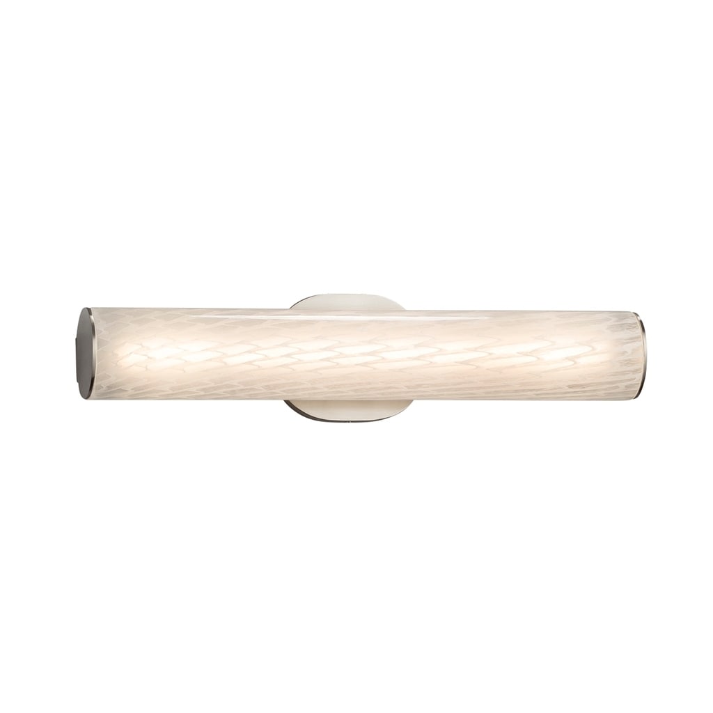 Justice Design Group Fusion Eliptical 20 Inch Brushed Nickel Ada Wall Bath Bar Weave Shade